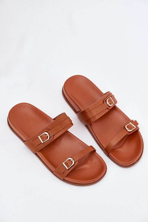 Klapki Damskie Z Klamrami Camel Brinella