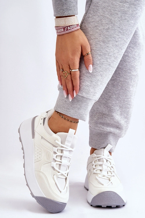 Damskie Buty Sportowe Na Platformie Białe Dakari