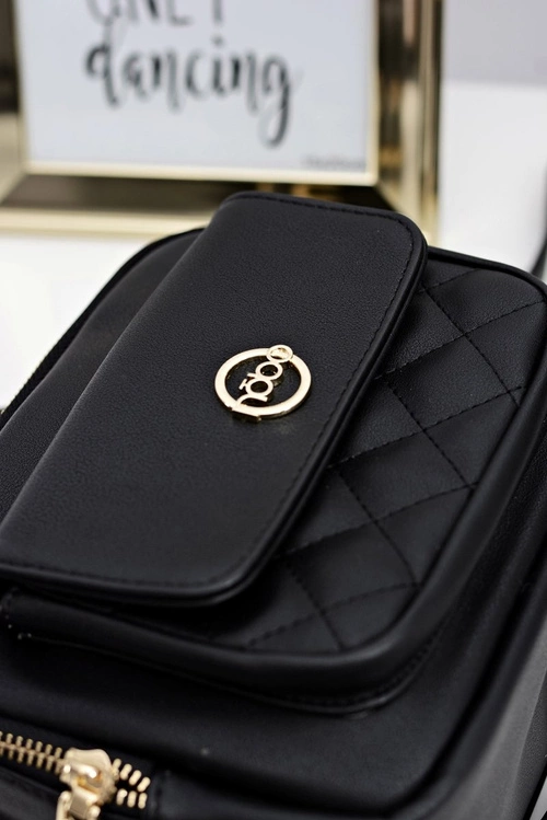 Damska Torebka Czarna Kuferkowa