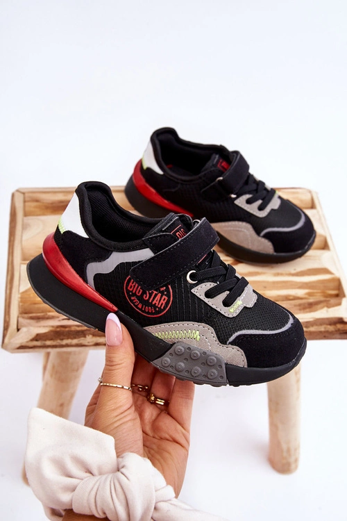 Dziecięce Sneakersy Memory Foam System Big Star LL374224 Czarne