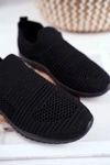 Dziecięce Sportowe Buty Slip-On Czarne Bobi