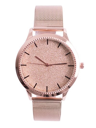 Damski Zegarek Michael John Crux Złoty Brokat