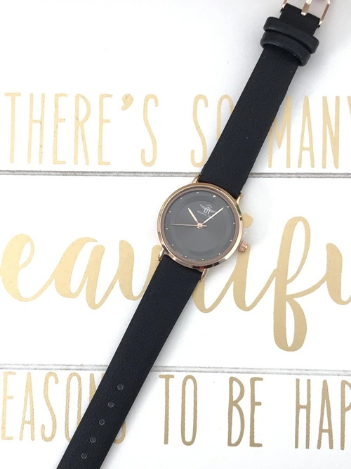 Damski Zegarek Michael John Paule Czarny