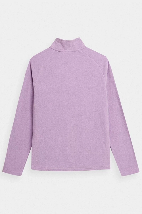 Polar Ze Stójką 4F Regular Damski 4FAW23TFLEF146-52S Fioletowy