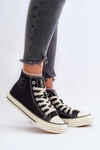 Trampki Damskie Wysokie Big Star NN274283 Czarne