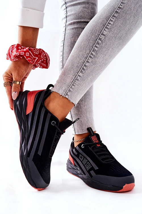 Skórzane Buty Sportowe Big Star II274460 Czarne