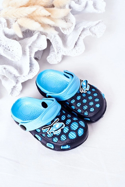 Dziecięce Piankowe Klapki Kroksy Granatowe Jupiter