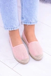 Damskie Różowe Dziurkowane Espadryle Asumi