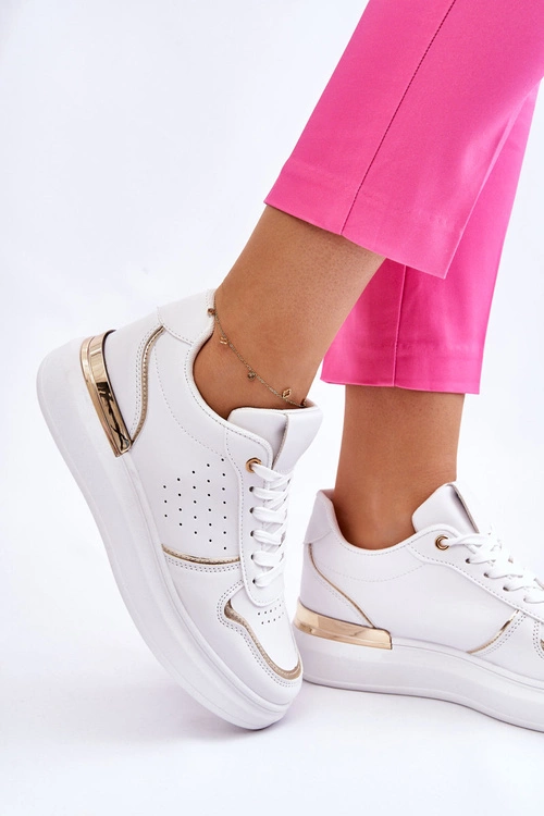 Damskie Klasyczne Buty Sportowe Białe Elijah