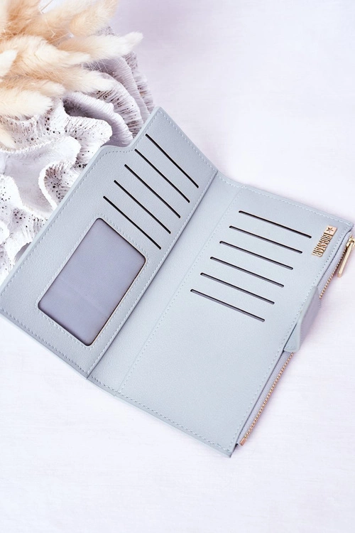 Skórzany Portfel Big Star HH674012 Błękitny