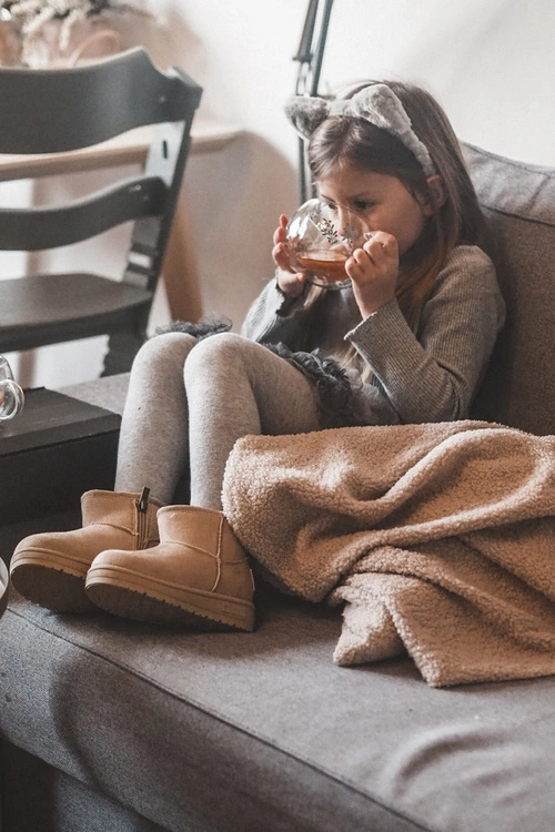 Dziecięce Śniegowce Ocieplane Na Suwak Beżowe Big Star MM374098