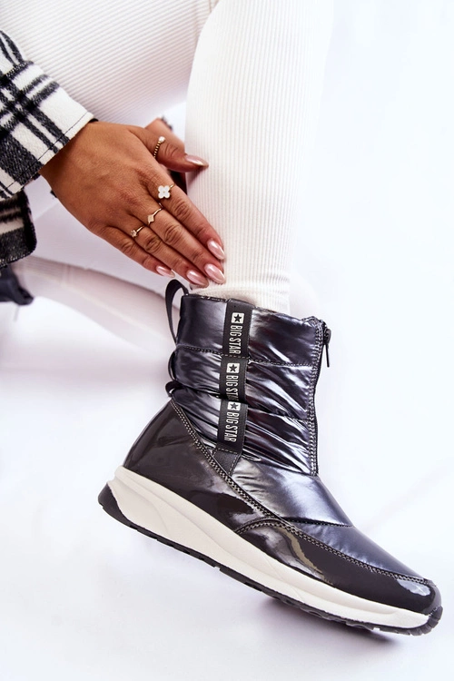 Damskie Śniegowce Big Star KK274391 Ciemnoszare