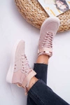 Sneakersy Damskie Trampki Różowe Big Star EE274658