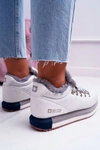 Damskie Sportowe Obuwie Big Star Srebrne EE274731