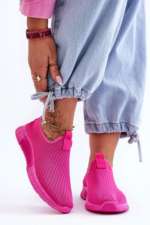 Klasyczne Wsuwane Buty Sportowe Fuksja Frankie