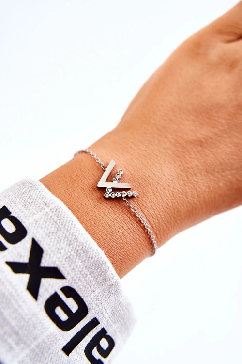 Bransoletka Na Łańcuszku Z Cyrkoniami Srebrna