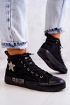 Klasyczne Wysokie Trampki Big Star JJ274380 Czarne