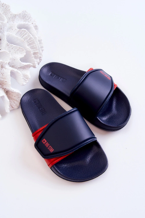 Lekkie Klapki Dziecięce Big Star JJ374351 Granatowe