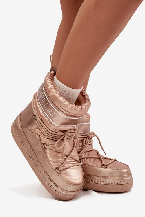 Śniegowce Damskie Z Wiązaniem O'NEILL LISA WOMEN HIGH 90253012.99U Złote