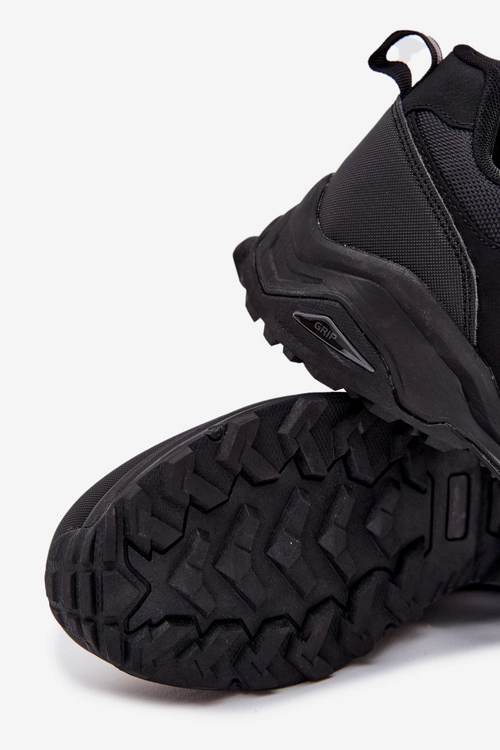 Męskie Buty Sportowe Trekkingowe Czarne Thessira