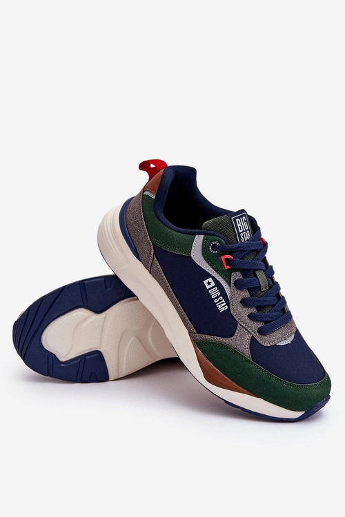 Męskie Buty Sportowe Memory Foam Big Star LL174237 Multikolor