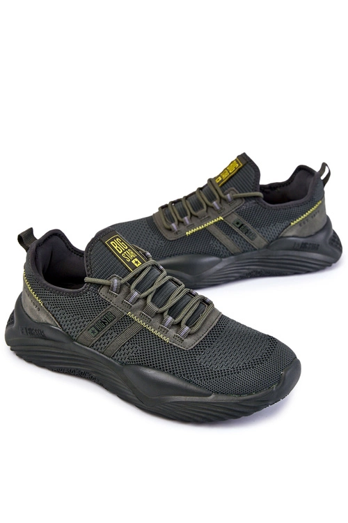Męskie Buty Sportowe Memory Foam Big Star KK174256 Khaki