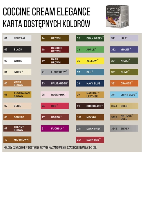 Coccine Cream Elegance Pasta Z Woskiem Do Skór Licowych