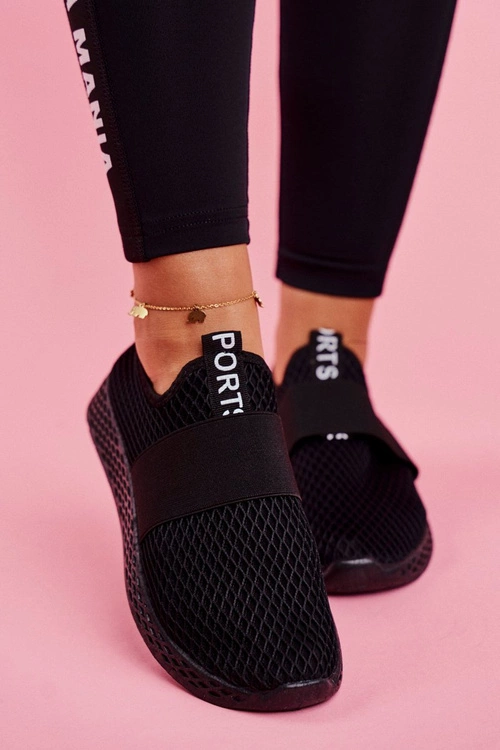 Damskie Sportowe Obuwie Wsuwane Lekkie Czarne La Fiesta