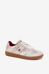 Sneakersy Damskie Daniel Lopez Just Dare SS2D4032 Zwierzęcy Wzór Beżowe