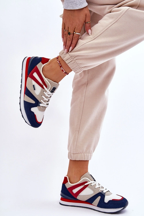 Wygodne Damskie Sneakersy Memory Foam Big Star LL274950 Czerwone