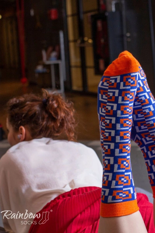 Skarpetki Rainbow Socks W Geometryczne Wzory 3 Pary