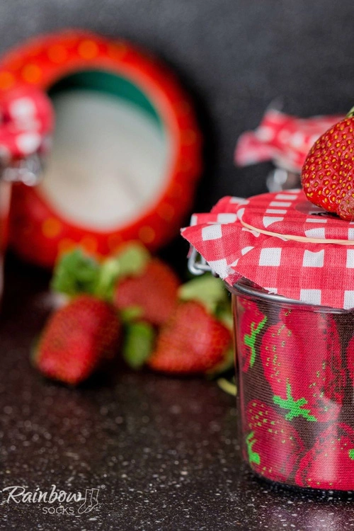 Skarpetki Rainbow Socks Owoce W Słoiku Truskawki Borówki 2 Pary