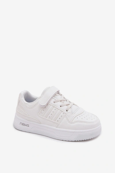 Sneakersy Dziecięce Na Rzep Białe Neressa