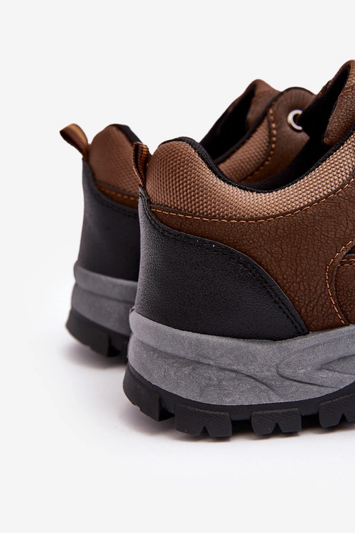 Męskie Buty Trekkingowe Sportowe Brązowe Alveze