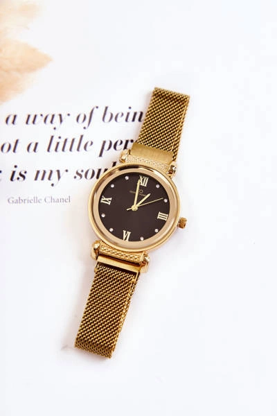 Damski Zegarek Giorgio & Dario Z Bransoletą Na Magnes Złoto-Czarny