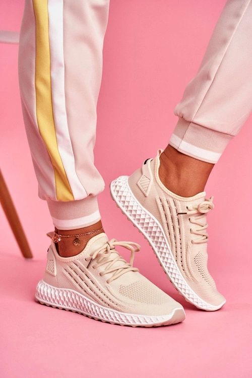 Sportowe Damskie Buty Lekkie Beżowe Mersea