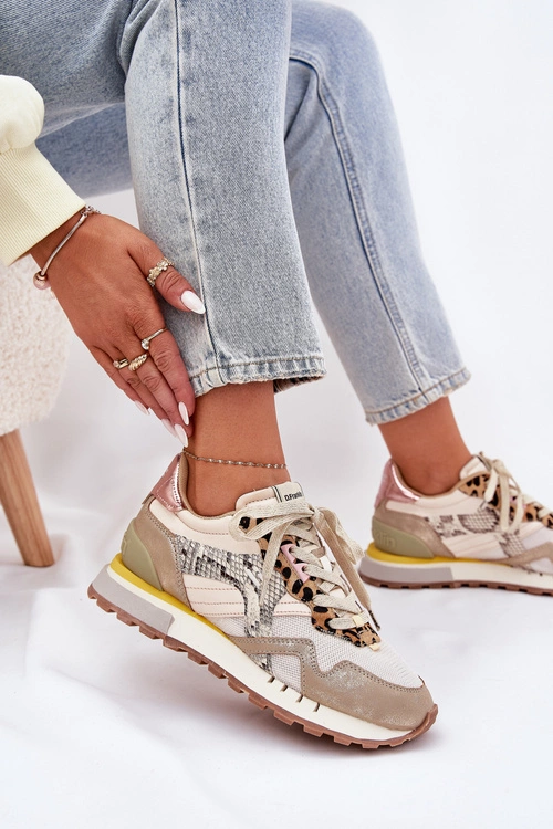 Sneakersy Buty Sportowe Damskie D.Franklin DFSH378006 Złote
