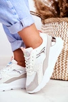 Sportowe Damskie Buty Sneakersy Białe Martina