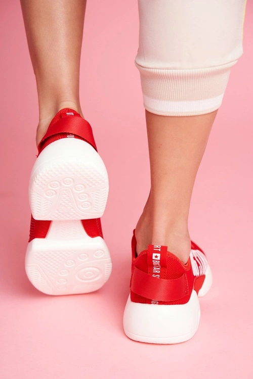 Damskie Sportowe Obuwie Big Star Czerwone FF274279