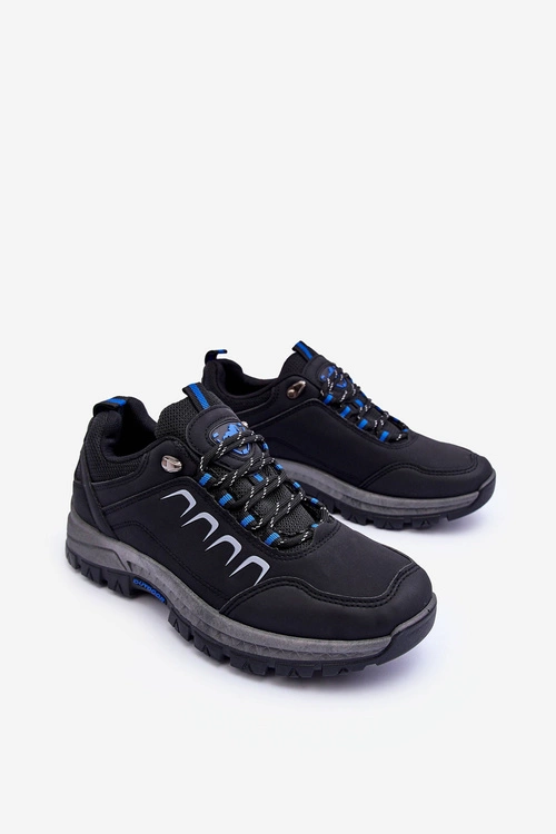 Męskie Buty Trekkingowe Niskie Czarne Galas