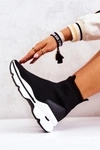 Buty Sportowe Wysoka Skarpeta Czarne Bailee