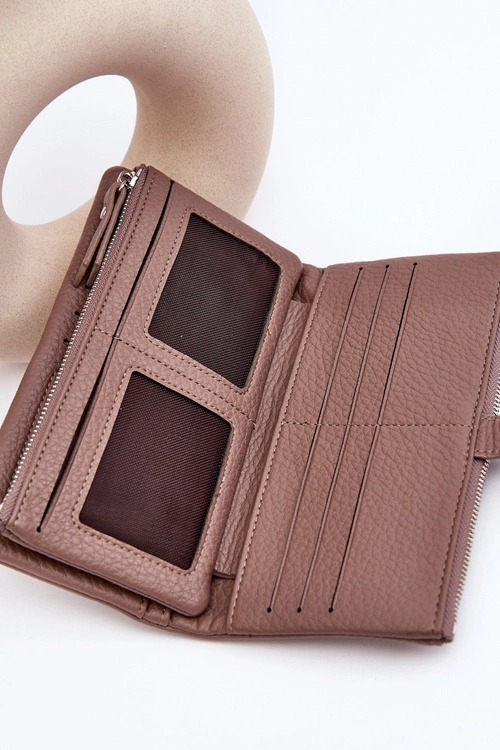 Damski Pojemny Portfel Jasnobrązowy Aenima