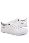 Męskie Niskie Skórzane Trampki Big Star KK174008 Białe