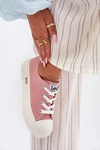 Trampki Damskie Na Platformie LEE ISLA C WOMEN LOW 50251001 Różowe