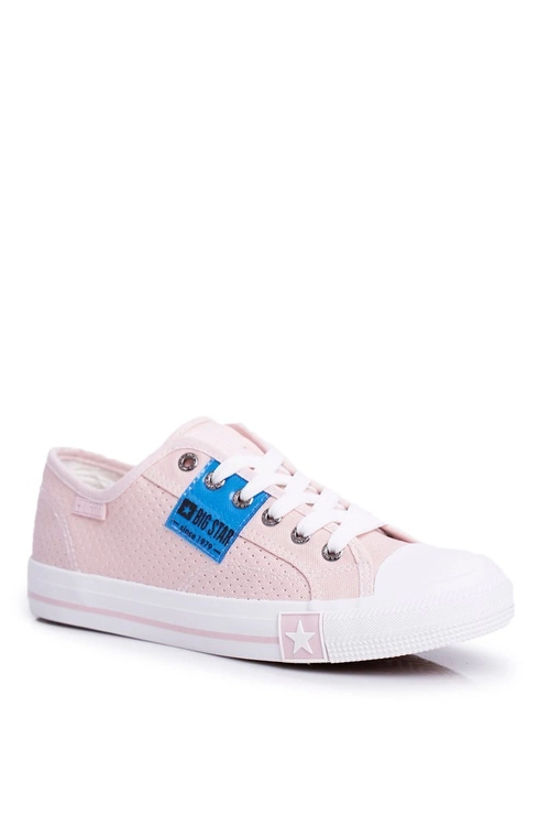 Damskie Trampki Big Star Ażurowe Różowe FF274033