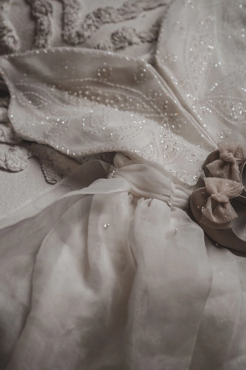 Dziecięce Lakierowane Balerinki Z Kokardą Beżowe Zolly