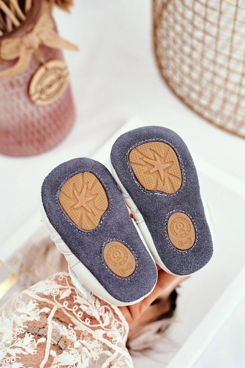 Dziecięce Sandałki Na Rzepy Dla Dziewczynki Białe Maentra