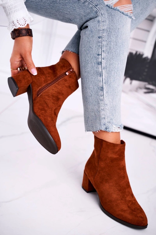 Botki Damskie Sergio Leone Camel BT528