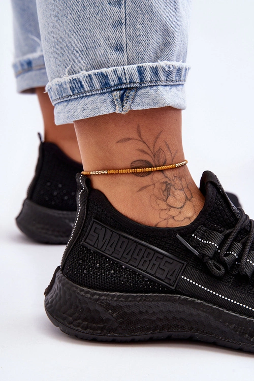 Wsuwane Damskie Buty Sportowe Czarne Hold Me!