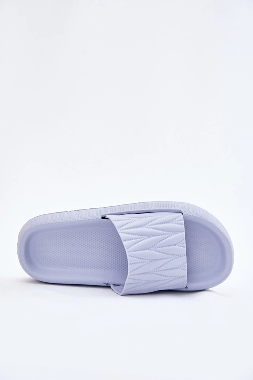 Klapki Damskie Piankowe Na Platformie Niebieskie Vanesha